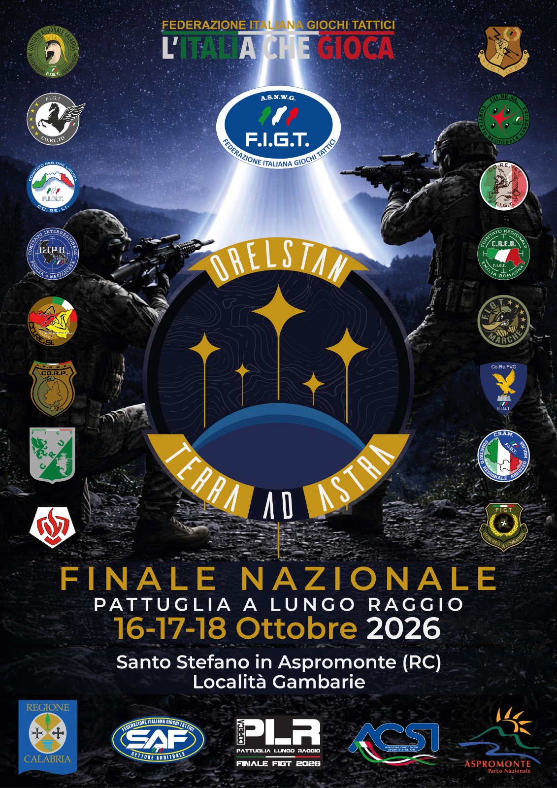Finale Nazionale Pattuglia a Lungo Raggio, 16–18 ottobre 2026 a Gambarie