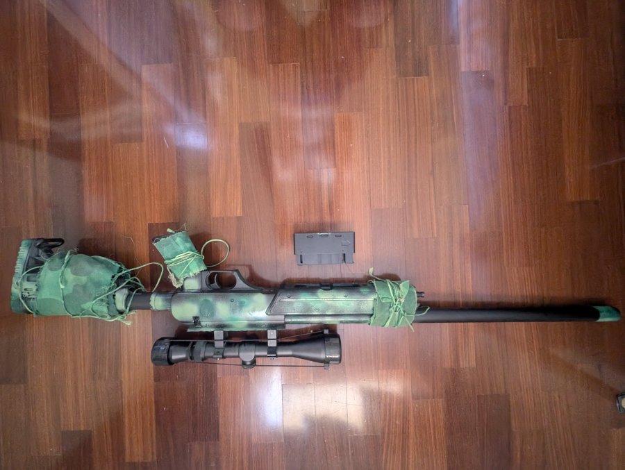 Fucile A Molla Aps Sr-2 Lrv Black Sniper Rifle Well