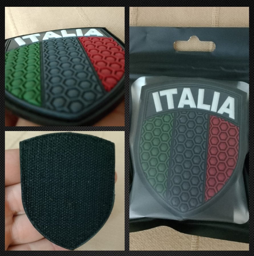 Patch ITALIA PVC 3d bassa visibilità