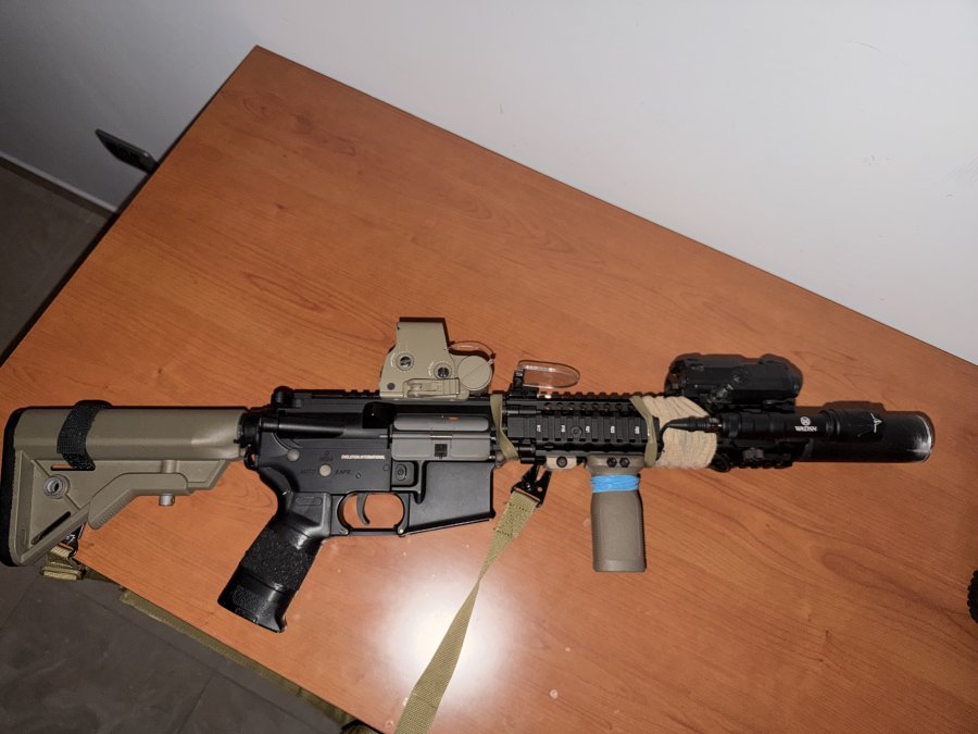 Mk18 evolution, sostituito rail con uno con licenza  daniel defense